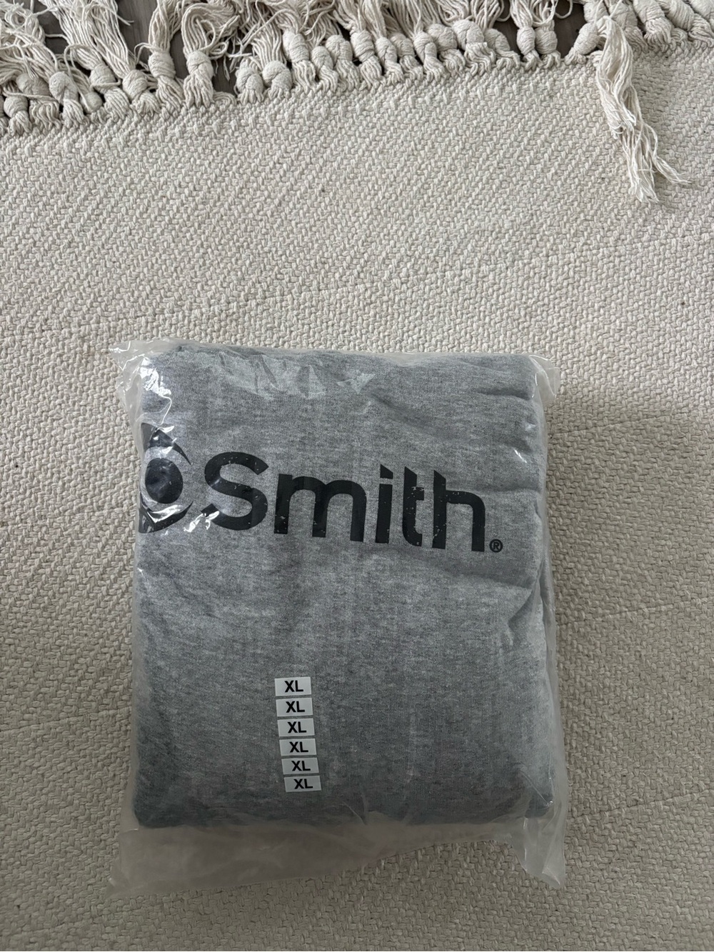 AO Smith Gray Hoodie Black Logo
